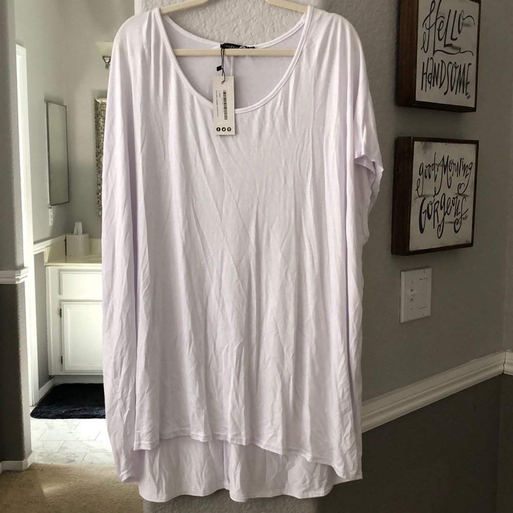 BooHoo Oversized White Tunic